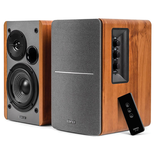 Edifier  - R1280T Powered Bookshelf Speakers - 2.0 Active near Field Monitors - Studio Monitor Speaker - Wooden Enclosure - 42 Watts RMS _ Serious Techies