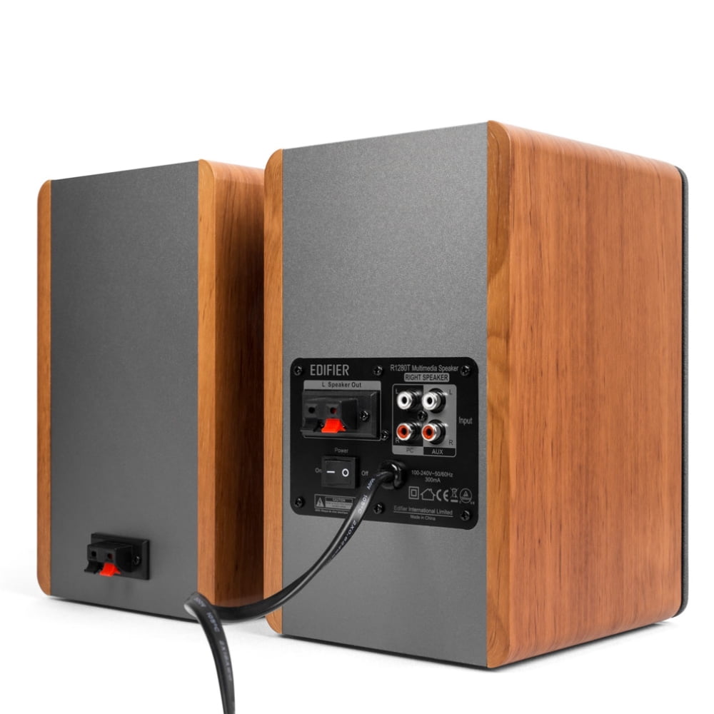 Edifier  - R1280T Powered Bookshelf Speakers - 2.0 Active near Field Monitors - Studio Monitor Speaker - Wooden Enclosure - 42 Watts RMS _ Serious Techies