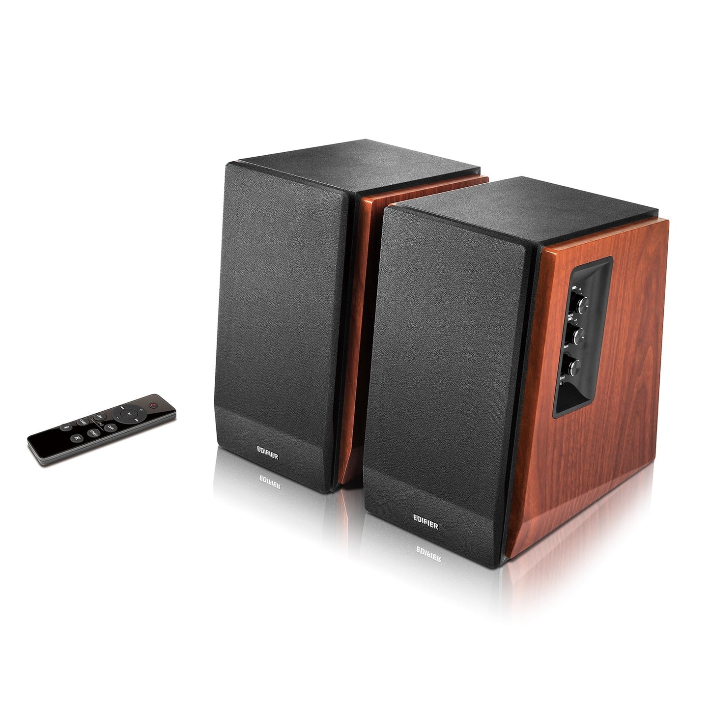 Edifier - R1700Bts Active Bookshelf Speakers - Bluetooth V5.0, 2.0 Wireless near Field Studio Monitor Speaker - 66W RMS with Subwoofer Line Out - Wooden Enclosure - Serious Techies