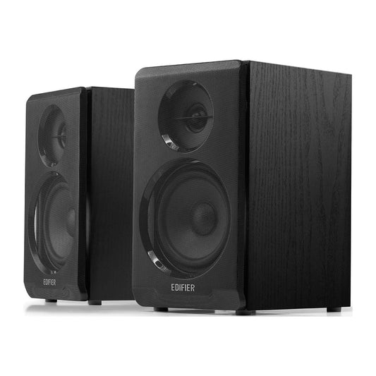 Edifier - R33BT Active Bluetooth Computer Speakers - 2.0 Bookshelf Speaker - Powered Studio Monitor, Black - Pair - Serious Techies