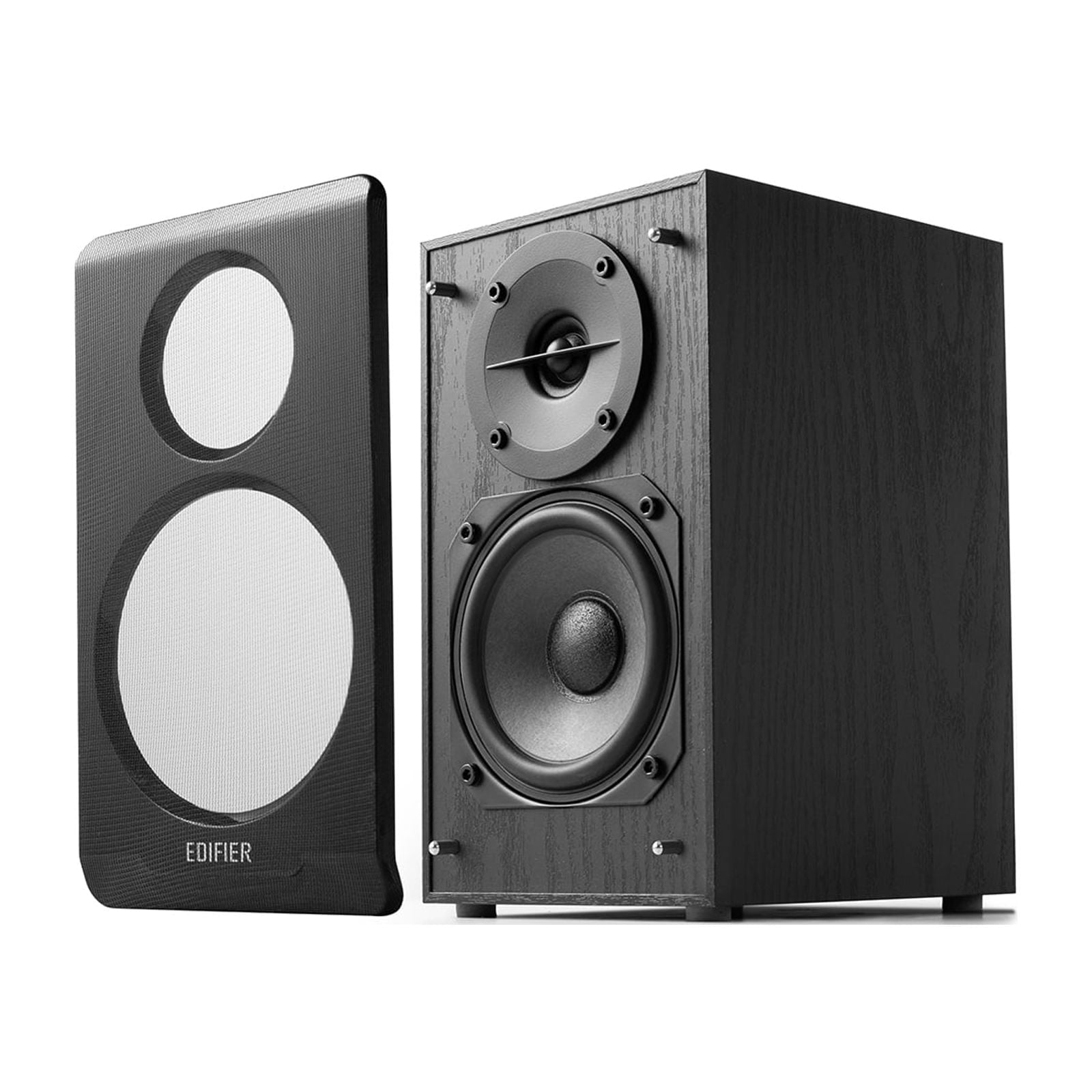 Edifier - R33BT Active Bluetooth Computer Speakers - 2.0 Bookshelf Speaker - Powered Studio Monitor, Black - Pair - Serious Techies