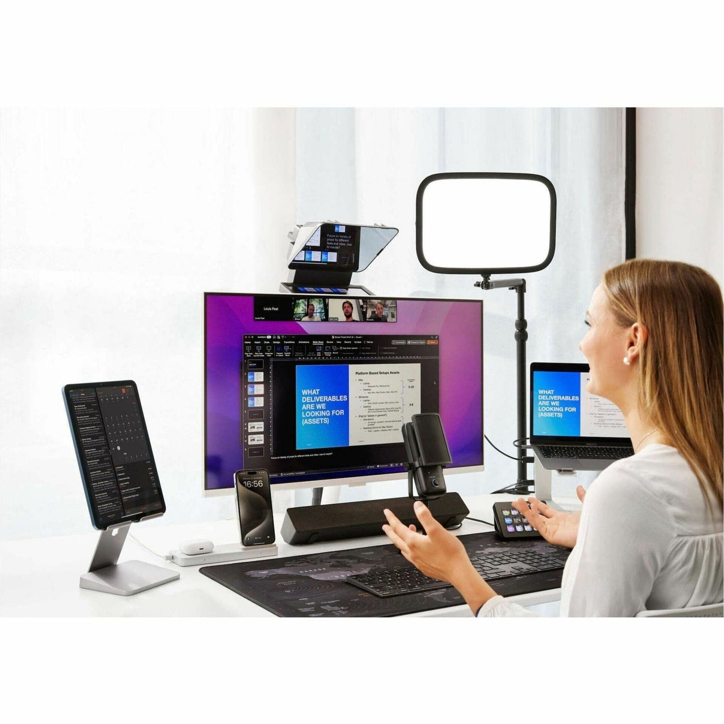 Elgato - Prompter with Display - 8.6" Height X 8.8" Width X 11.1" Depth - Serious Techies