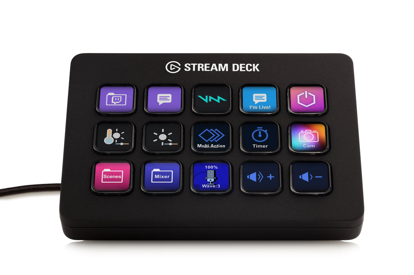 Elgato - Stream Deck MK.2 with 15 Customizable LCD Keys Tactile Control Interface - 10GBA9901 - Serious Techies