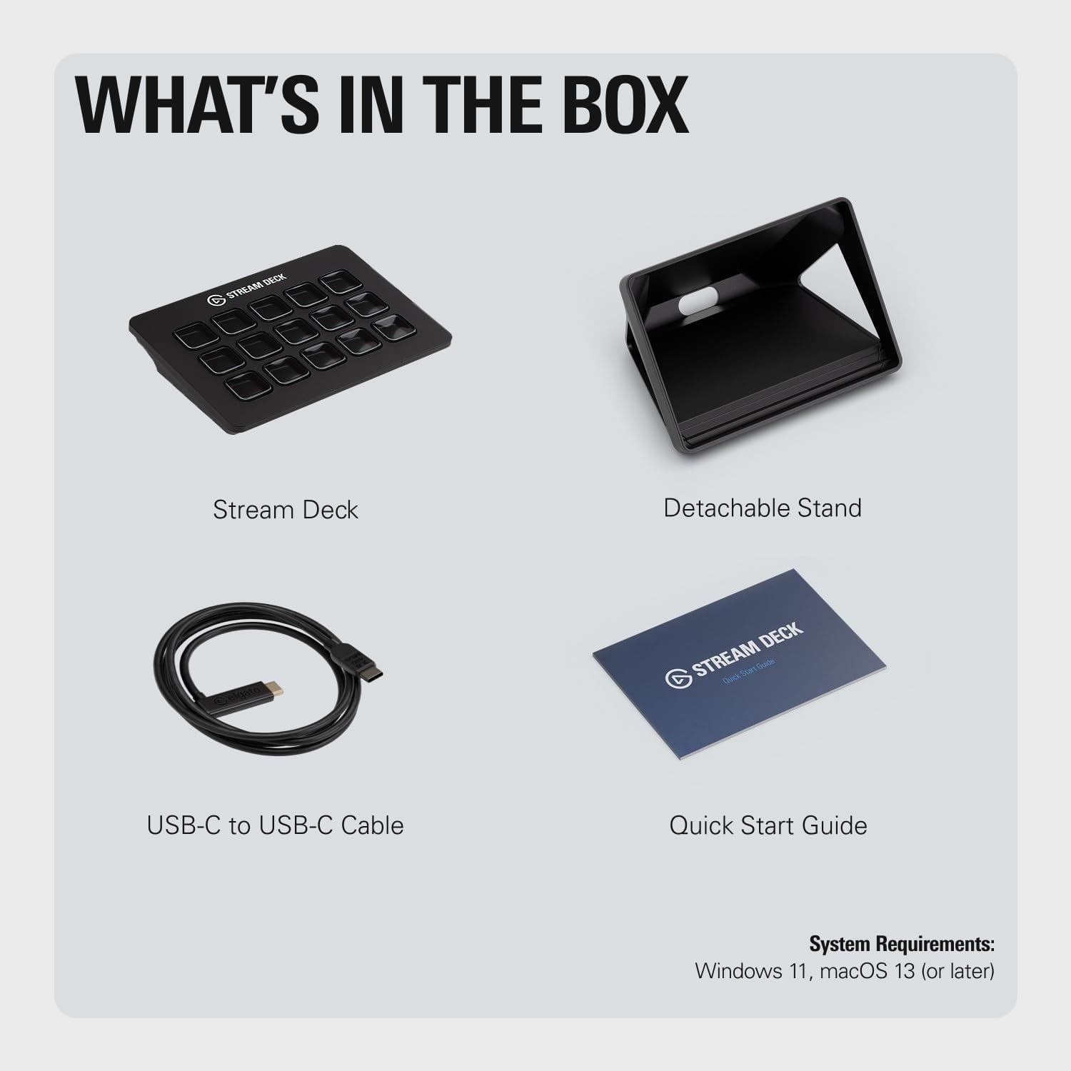 Elgato - Stream Deck MK.2 White – Studio Controller, 15 Macro Keys, Trigger Actions in Apps and Software like OBS - Serious Techies Twitch, Youtube and More, Works with Mac and PC
