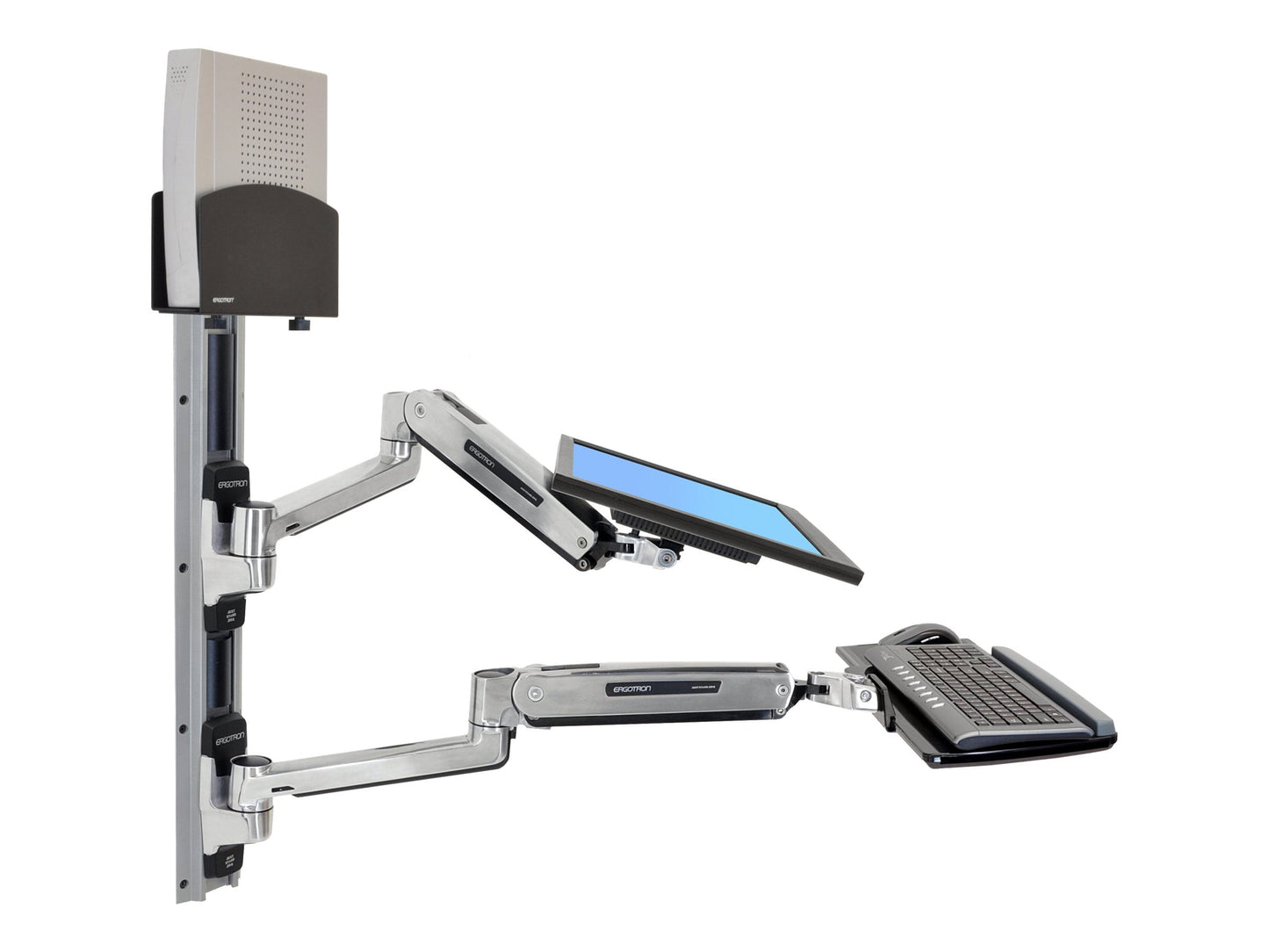 Ergotron - 45-359-026 LX Sit-Stand Wall Mount System - Serious Techies