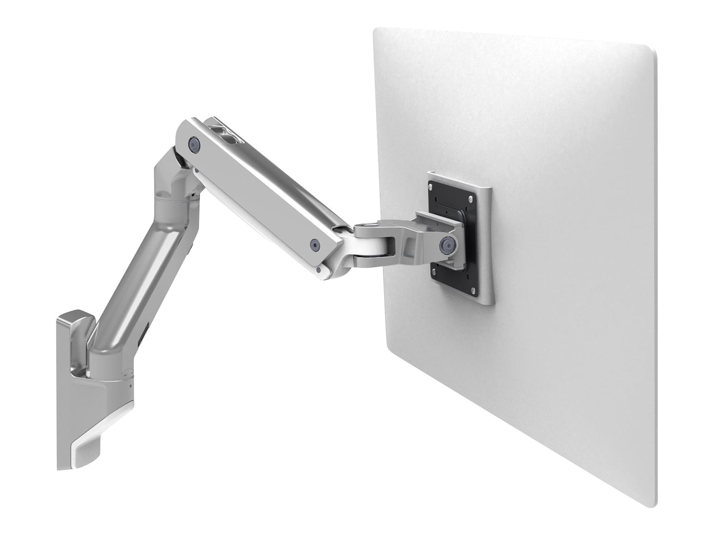 Ergotron - 45-478-026 HX Wall Monitor Arm for 42" Monitors (Polished Aluminum) - Serious Techies