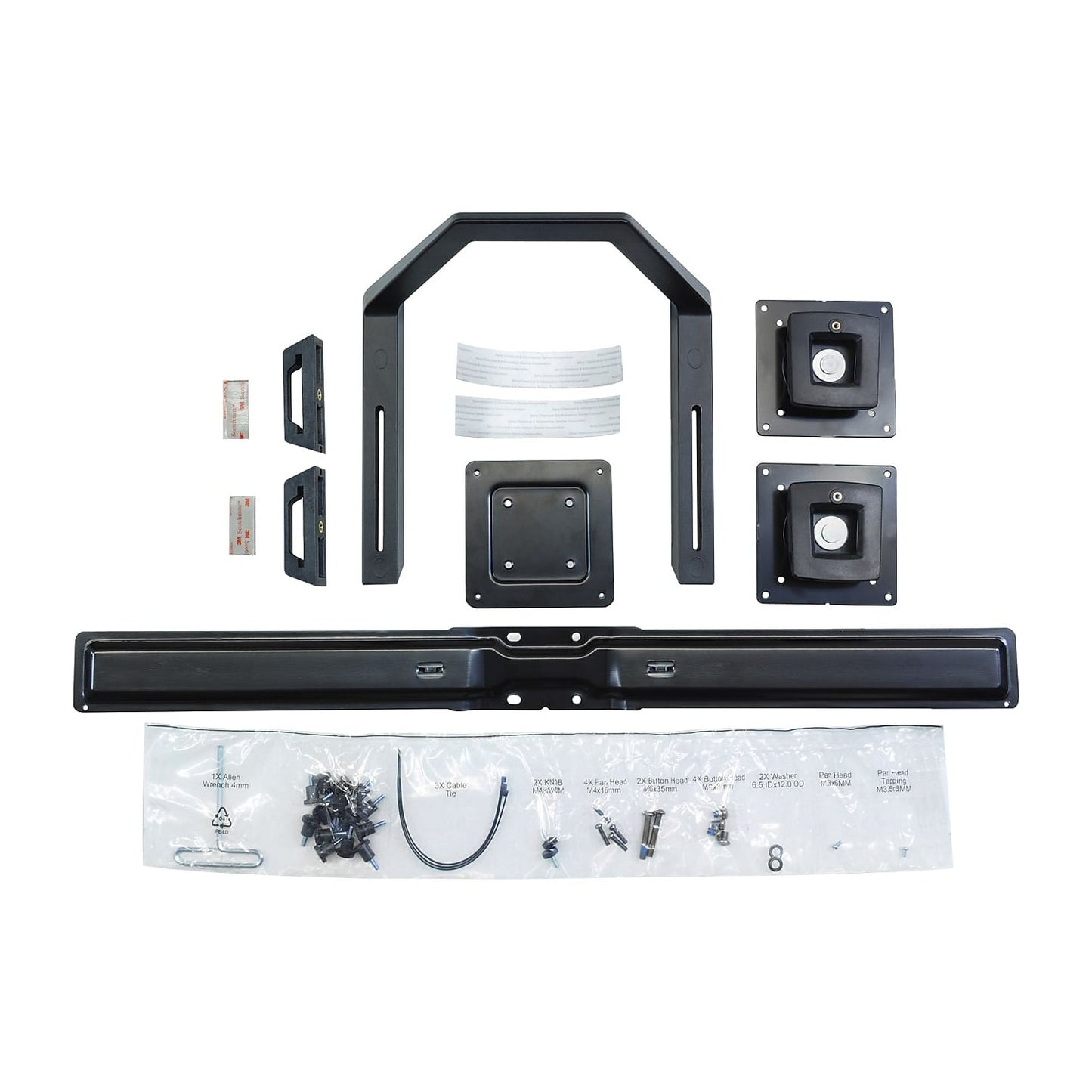 Ergotron - 97-783 Dual Monitor & Handle Kit Mounting Kit- Black - Serious Techies