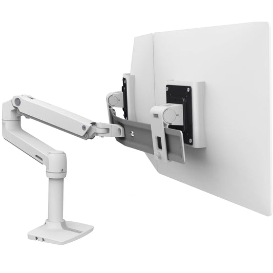 Ergotron - Desk Mount for LCD Monitor - White - 2 Display(S) Supported27" Screen Support - 22 Lb Load Capacity - 75 X 75, 100 X 100 VESA Standard - Serious Techies