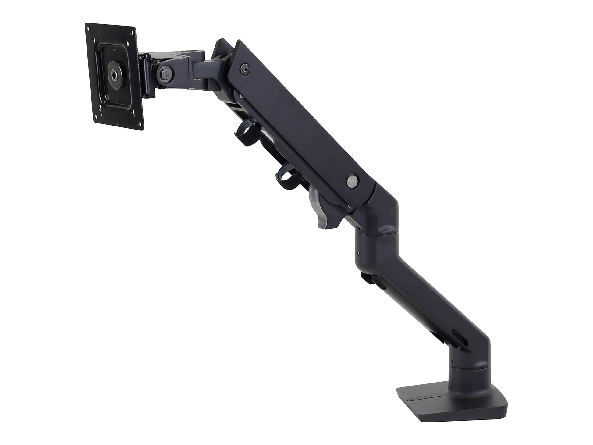 Ergotron - HX Ultrawide Monitor Arm Desk Mount Screens 20-42 Lbs Matte Black - Serious Techies