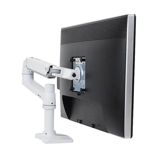 Ergotron - LX Adjustable Desk Mount LCD Monitor Mounting Arm 32" Screen Support White (45-490-216) - Serious Techies