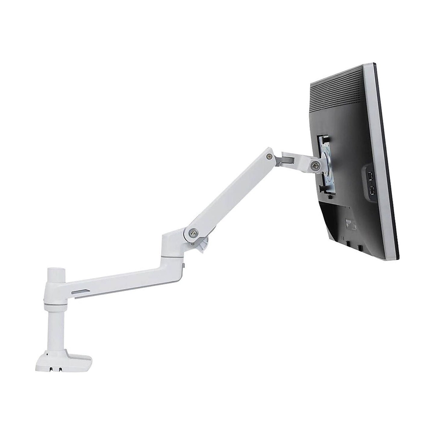 Ergotron - LX Adjustable Desk Mount LCD Monitor Mounting Arm 32" Screen Support White (45-490-216) - Serious Techies