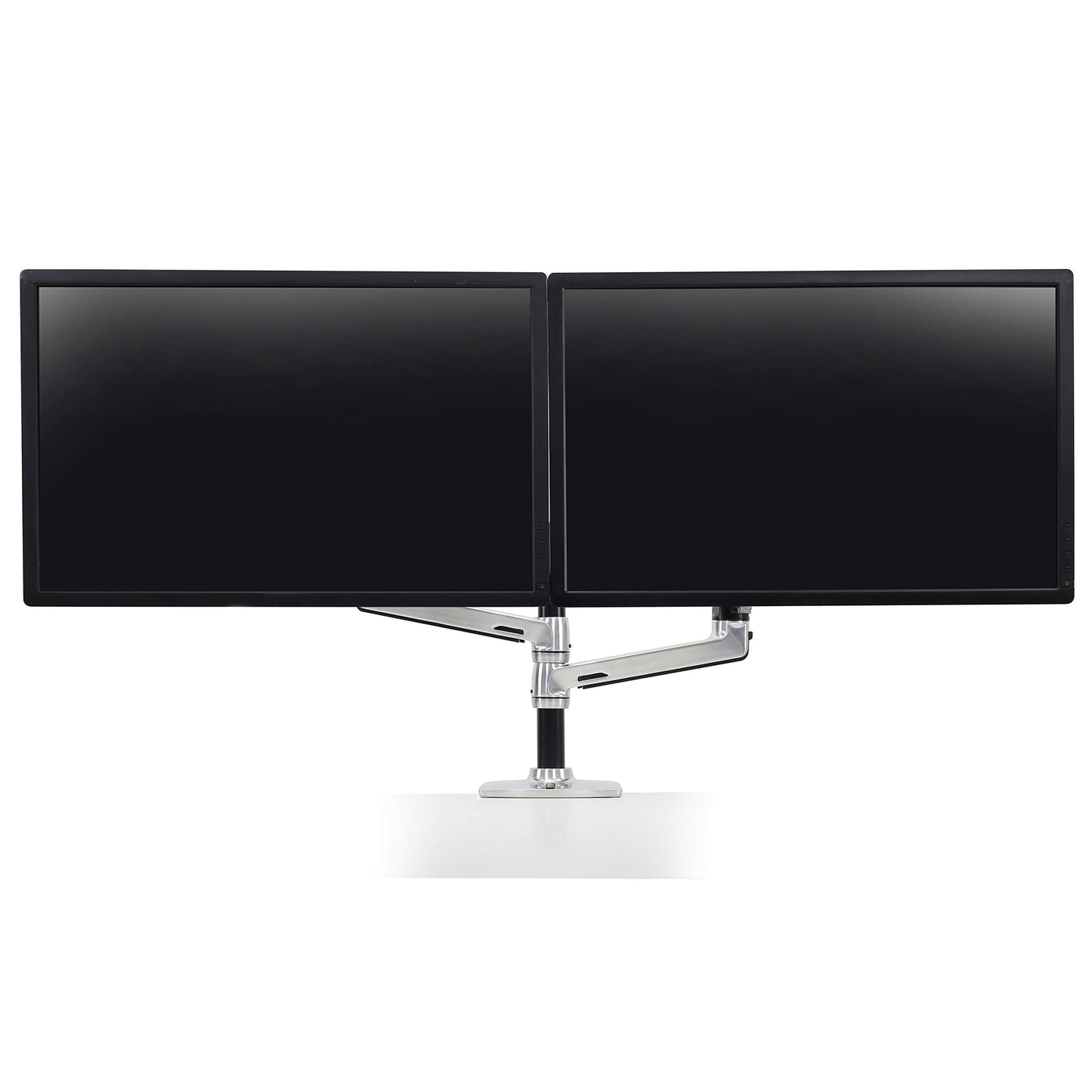 Ergotron – LX Vertical Stacking Dual Monitor Arm, VESA Desk Mount – for 2 Monitors up to 24 Inches, 7 to 20 Lbs Each – Polished Aluminum - Serious Techies