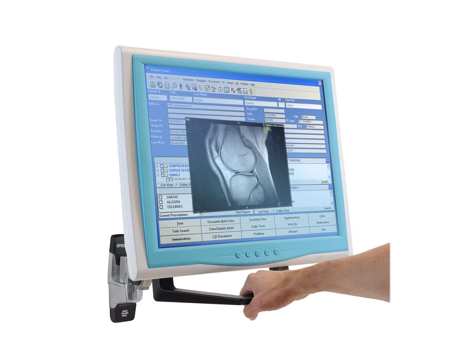 Ergotron - Mounting Adapter for Flat Panel Display Black - Serious Techies