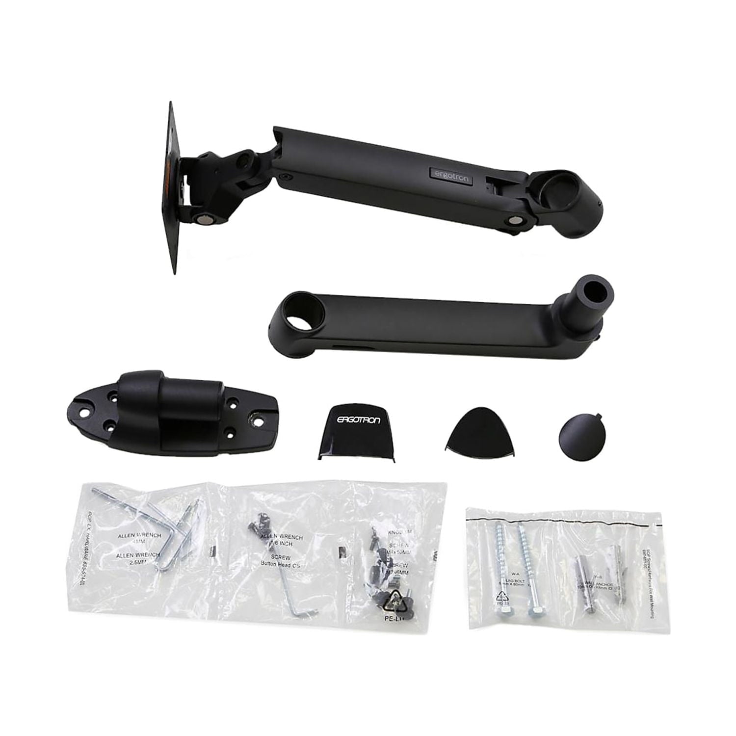Ergotron - Wall Mount for Monitor Matte Black 45243224 - Serious Techies
