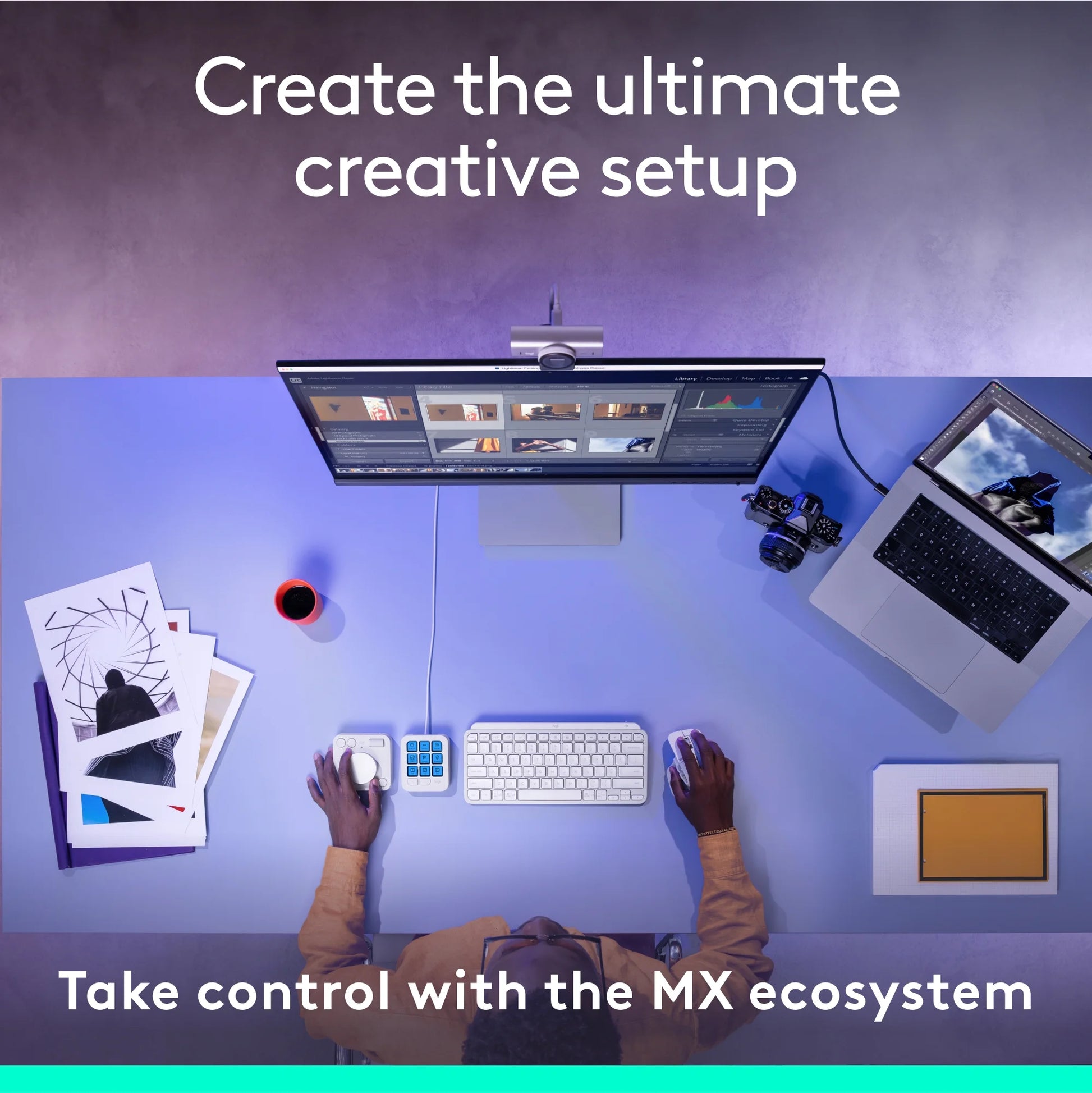Logitech - MX Creative Console, Programmable Keypad with 9 Customizable LCD Keys and Control Dial for Graphic Design, Video Editing, Photography, Use with Adobe, Zoom, Spotify and More, Off-White - Serious Techies