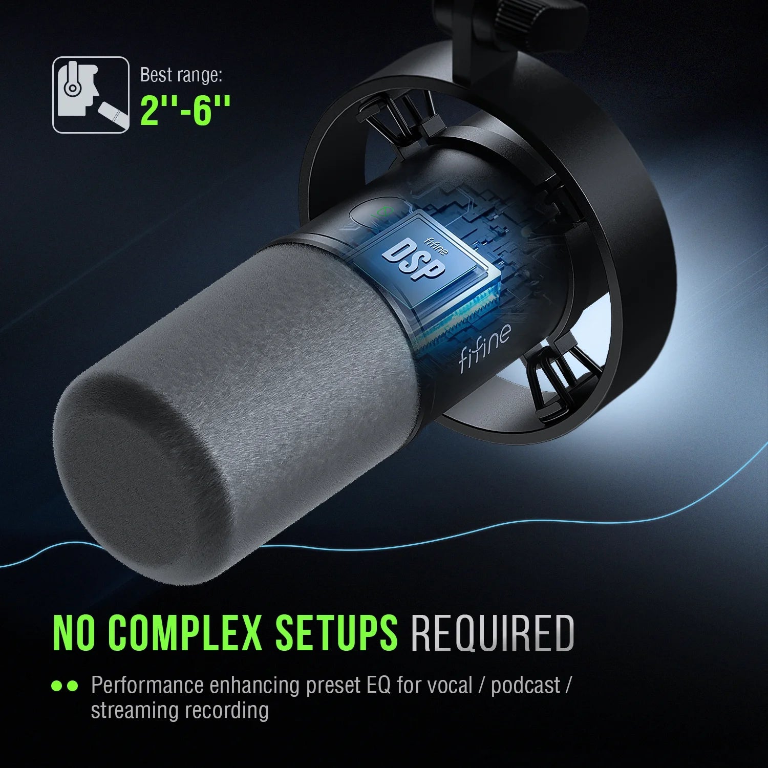 FIFINE - K688 USB XLR Studio Microphone for PC Computer Recording, Podcast Dynamic Microphone for Live Streaming with Headphone Jack, Mute, Gain Control - Serious Techies