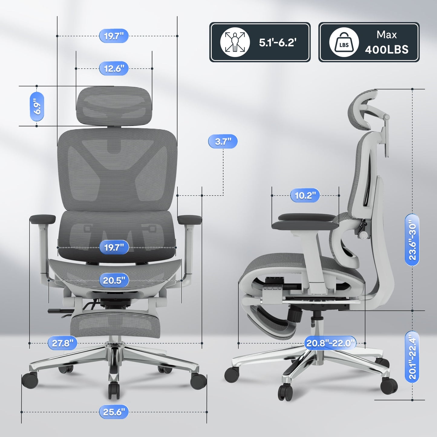 FLEXISPOT - Premium Ergonomic Office Chair - Adjustable 3D Armrests, Dynamic Lumbar Support, Recline & Tilt Function, Mesh Seat, for Home & Office Use, OC4-SD - Serious Techies