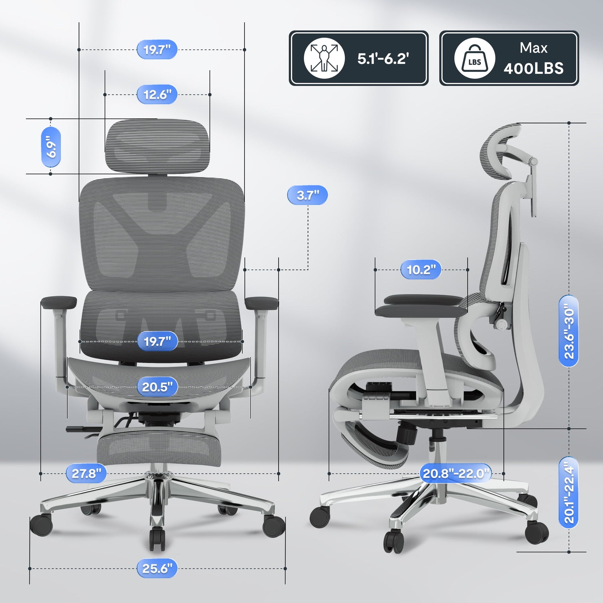 FLEXISPOT - Premium Ergonomic Office Chair - Adjustable 3D Armrests, Dynamic Lumbar Support, Recline & Tilt Function, Mesh Seat, for Home & Office Use, OC4-SD - Serious Techies