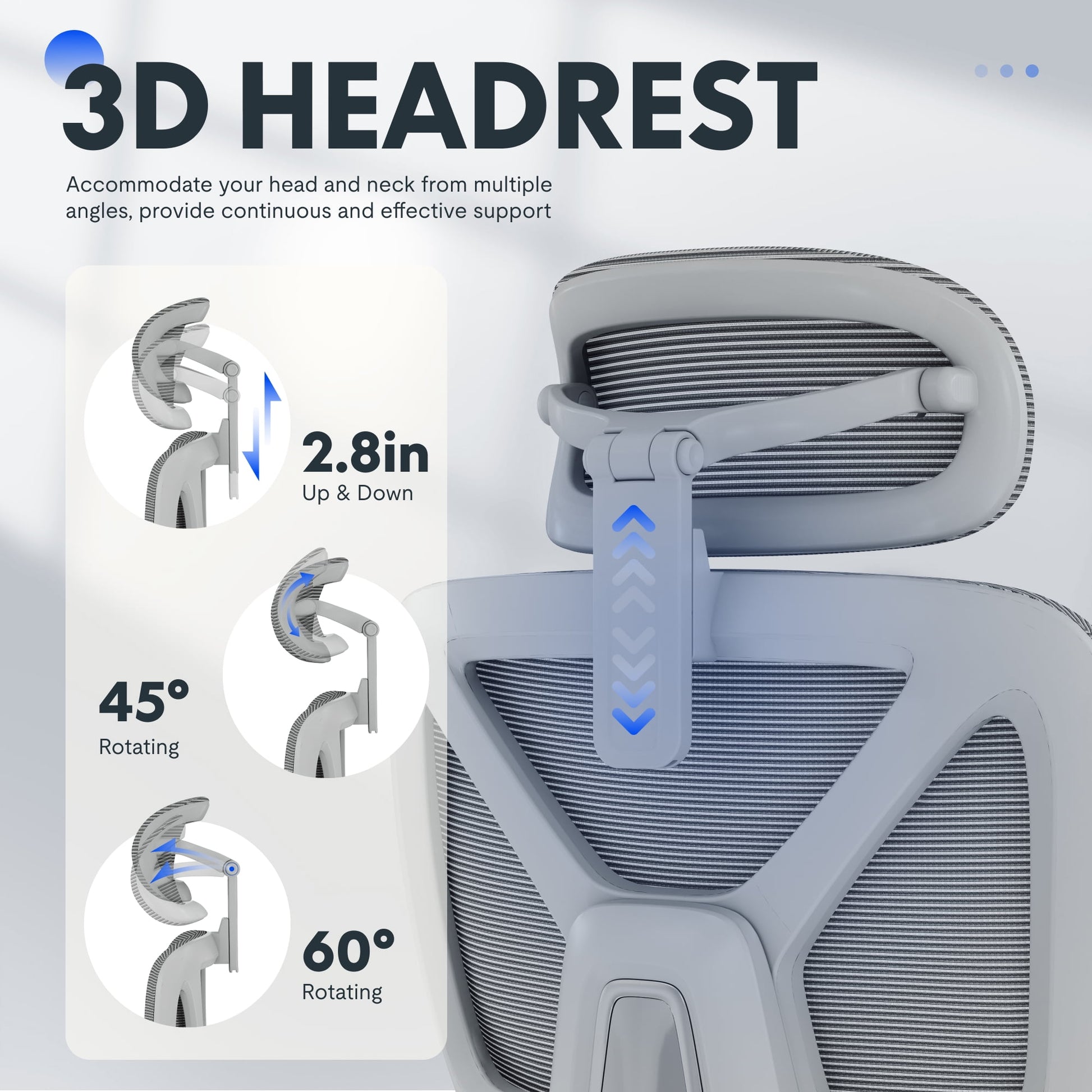 FLEXISPOT - Premium Ergonomic Office Chair - Adjustable 3D Armrests, Dynamic Lumbar Support, Recline & Tilt Function, Mesh Seat, for Home & Office Use, OC4-SD - Serious Techies