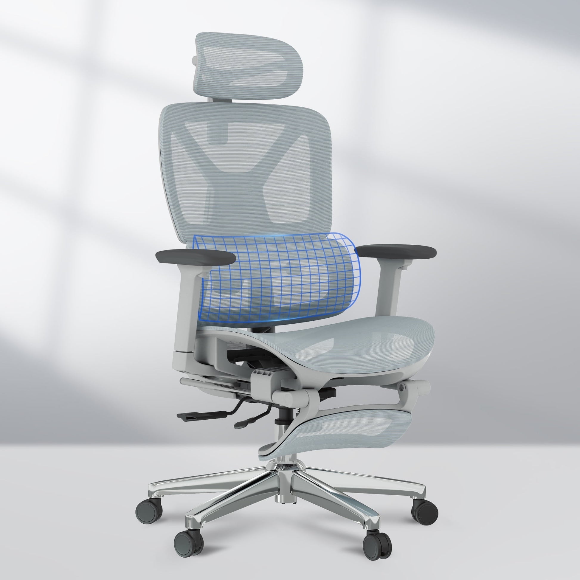 FLEXISPOT - Premium Ergonomic Office Chair - Adjustable 3D Armrests, Dynamic Lumbar Support, Recline & Tilt Function, Mesh Seat, for Home & Office Use, OC4-SD - Serious Techies