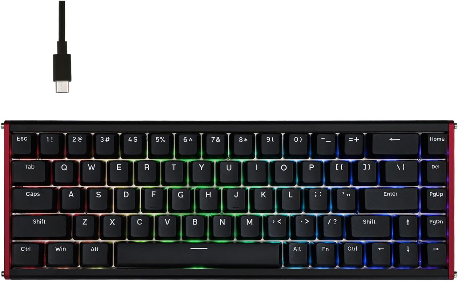 Geekzone - Aluminum Alloy Design- Black - the AJAZZ ALUX 68 HE Series Features a Robust CNC-Anodized Aluminum Alloy Casing with 180 Mesh Sandblasting, Offering a Premium Look and Feel - Serious Techies