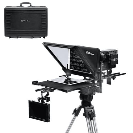 Glide Gear - TMP 1000 Professional Video Camera Tablet Teleprompter, Black - Serious Techies