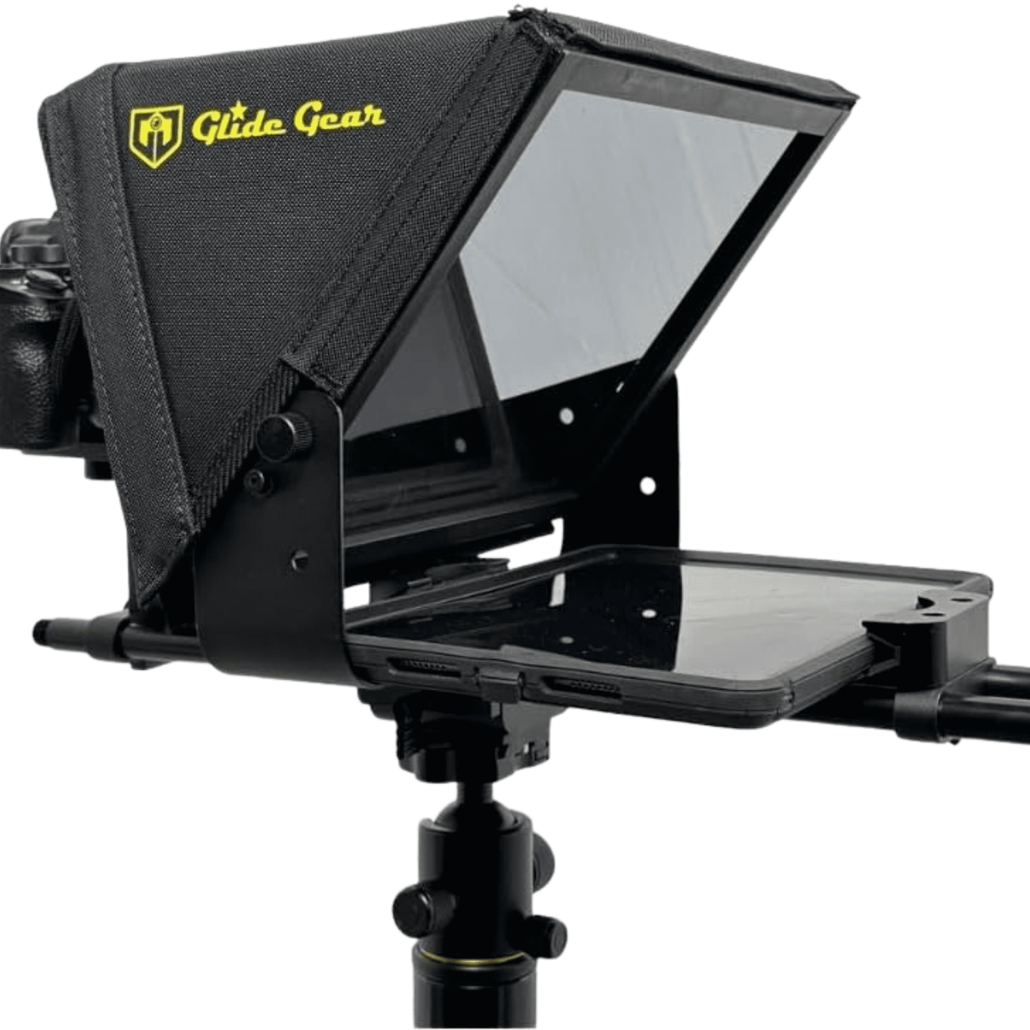 Glide Gear - TMP 500 Universal Video Camera Tripod Teleprompter with Carry Case - Serious Techies