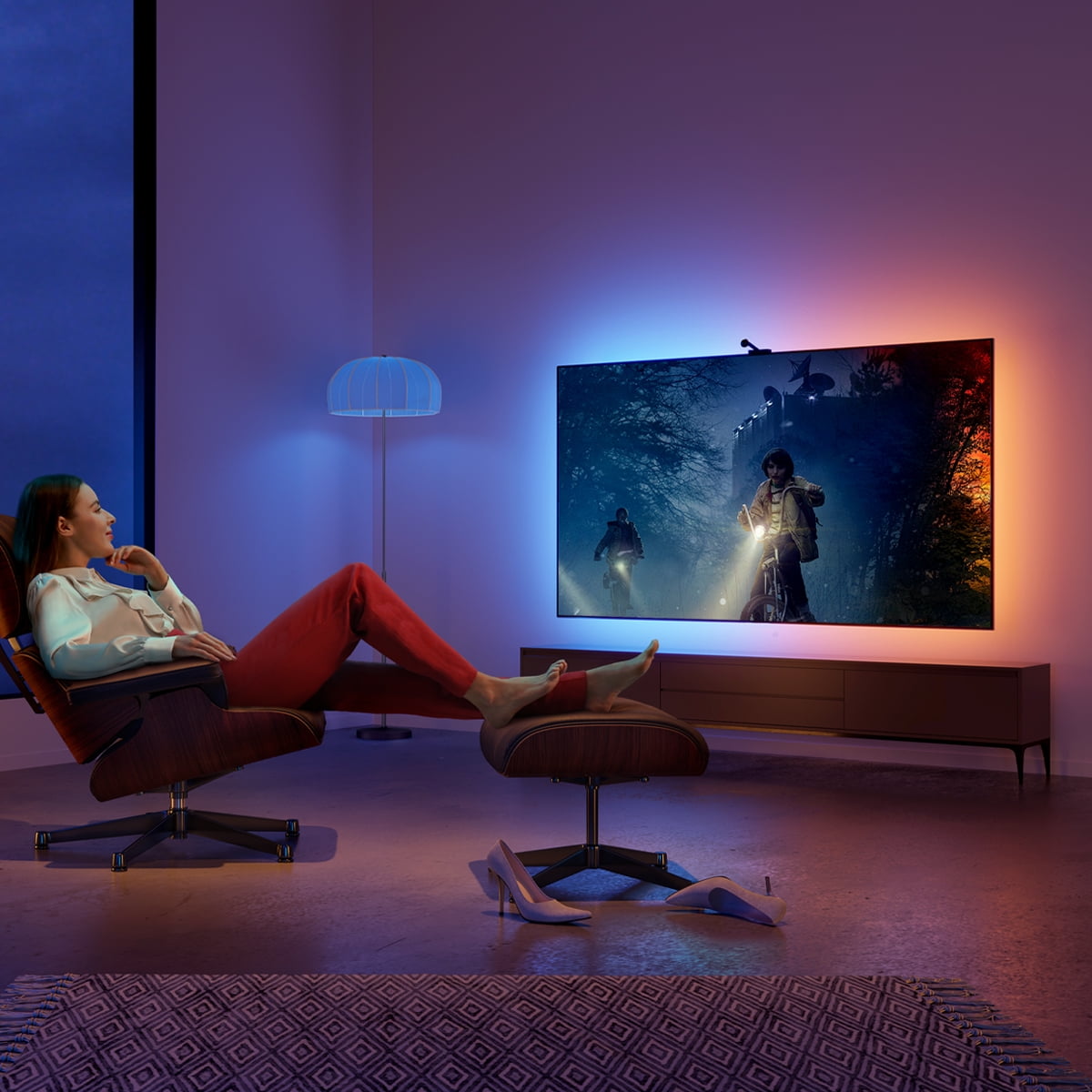 Govee - Stranger Things Indoor RGBIC LED TV Backlight with Camera for 55-65 Inch Tvs and Pcs, Corded Electric, App Controlled - Serious Techies