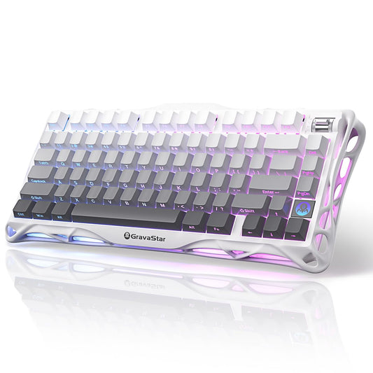 GravaStar - Mercury K1 75% Wireless Mechanical Gaming Keyboard, Aluminum Alloy Exoskeleton Design, Gasket Custom Keyboard Hot-Swap Socket, Linear Switches, RGB Backlit - Serious Techies