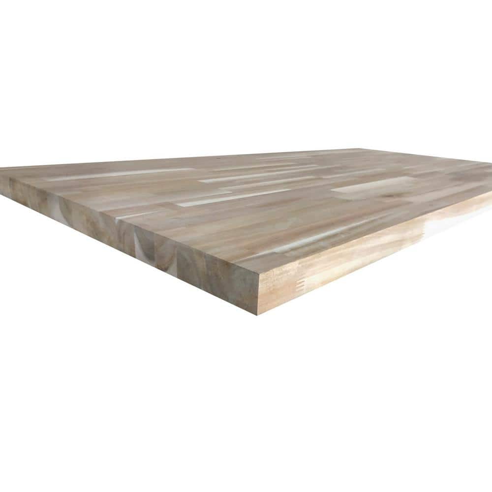Hampton Bay - 4 Ft. L X 25 In. D Unfinished Acacia Butcher Block Countertop with Standard Edge - Serious Techies