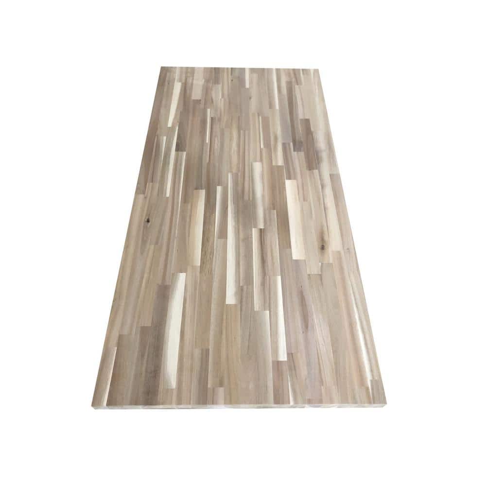 Hampton Bay - 4 Ft. L X 25 In. D Unfinished Acacia Butcher Block Countertop with Standard Edge - Serious Techies