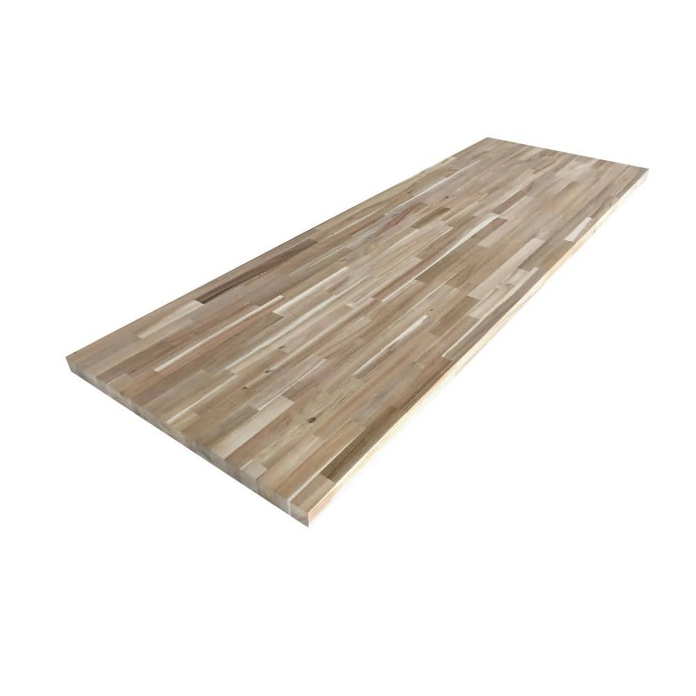Hampton Bay - 4 Ft. L X 25 In. D Unfinished Acacia Butcher Block Countertop with Standard Edge - Serious Techies
