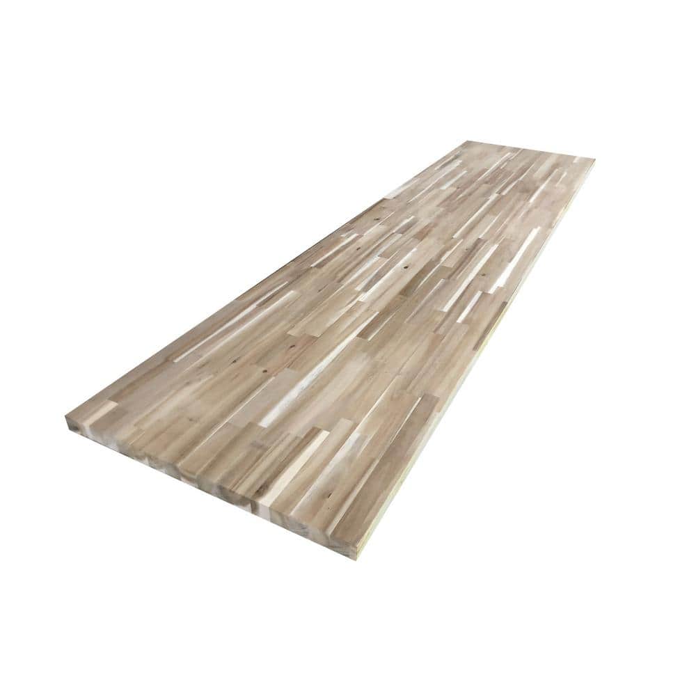 Hampton Bay - 4 Ft. L X 25 In. D Unfinished Acacia Butcher Block Countertop with Standard Edge - Serious Techies