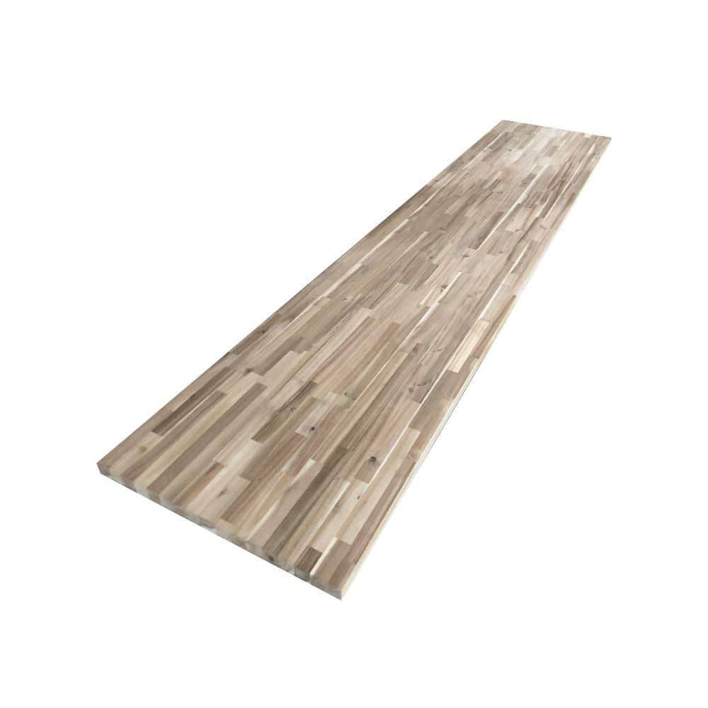 Hampton Bay - 4 Ft. L X 25 In. D Unfinished Acacia Butcher Block Countertop with Standard Edge - Serious Techies
