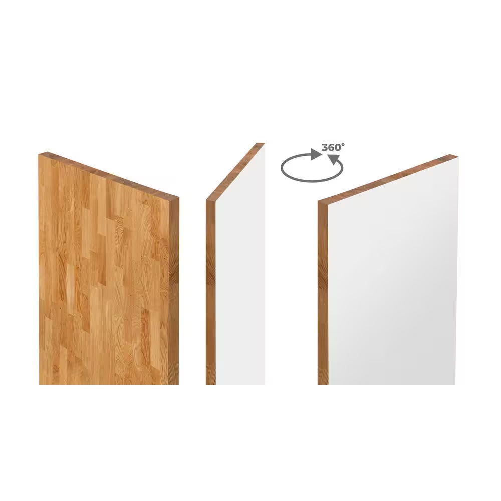 Hampton Bay - 6 Ft. L X 39 In. D Finished Engineered Oak Butcher Block Countertop Island with Standard Edge - Serious Techies