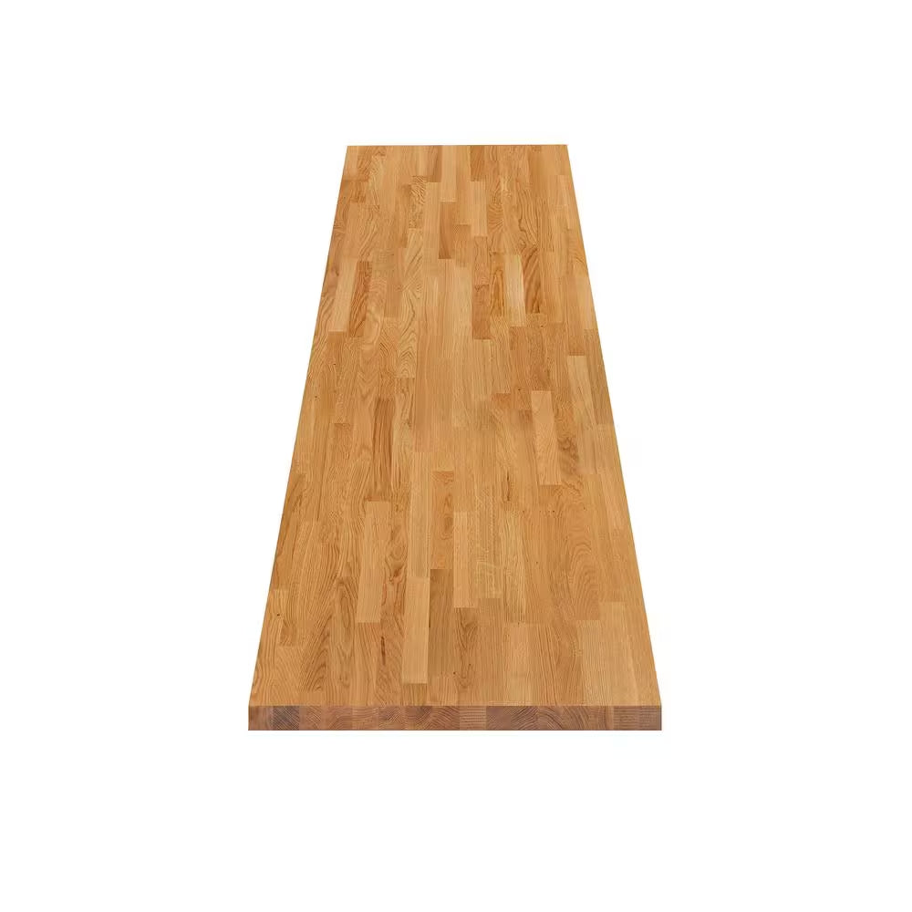 Hampton Bay - 6 Ft. L X 39 In. D Finished Engineered Oak Butcher Block Countertop Island with Standard Edge - Serious Techies