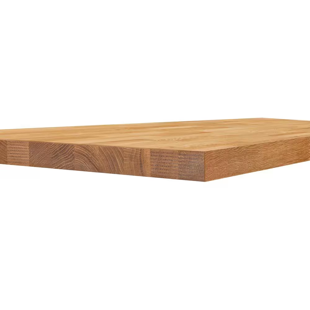 Hampton Bay - 6 Ft. L X 39 In. D Finished Engineered Oak Butcher Block Countertop Island with Standard Edge - Serious Techies