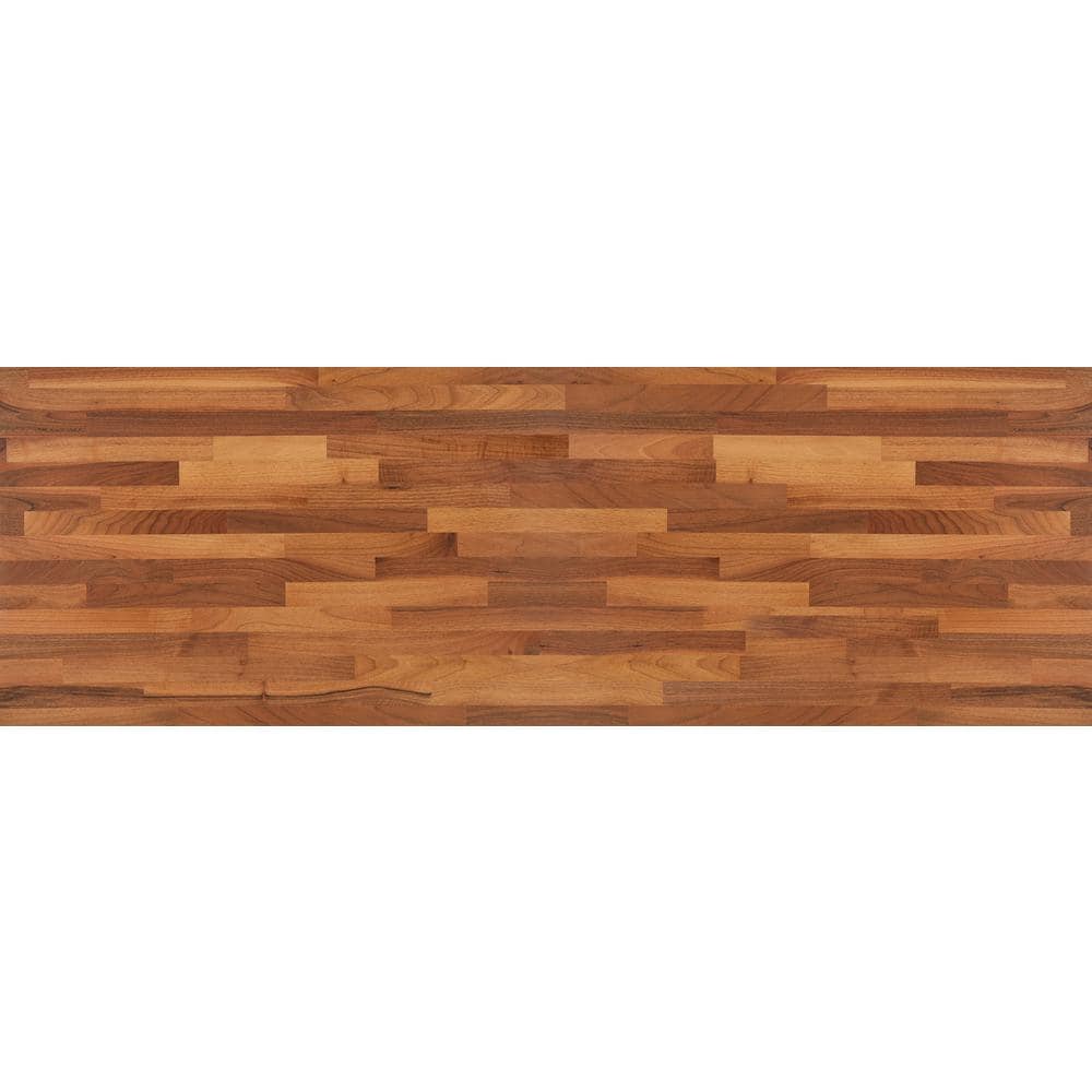 Hampton Bay - 6 Ft. L X 39 In. D Finished Engineered Walnut Butcher Block Countertop Island with Standard Edge - Serious Techies