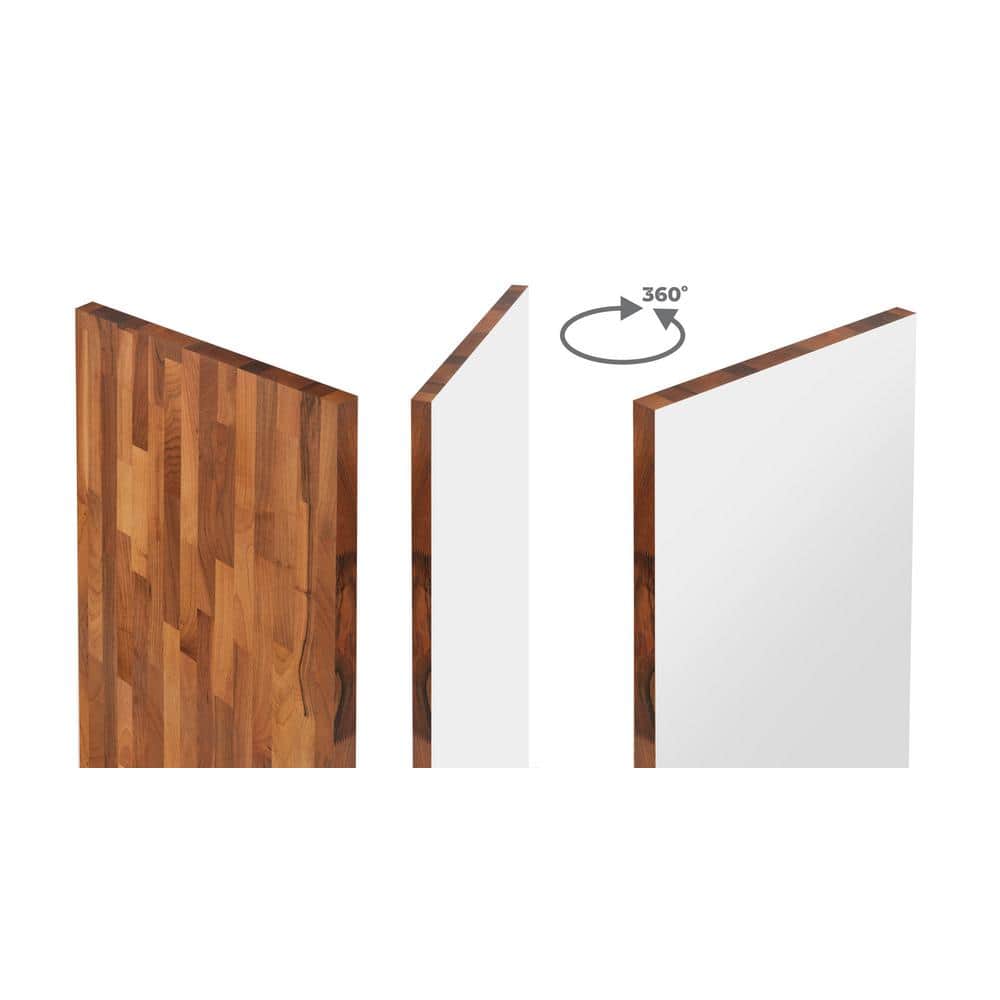 Hampton Bay - 6 Ft. L X 39 In. D Finished Engineered Walnut Butcher Block Countertop Island with Standard Edge - Serious Techies