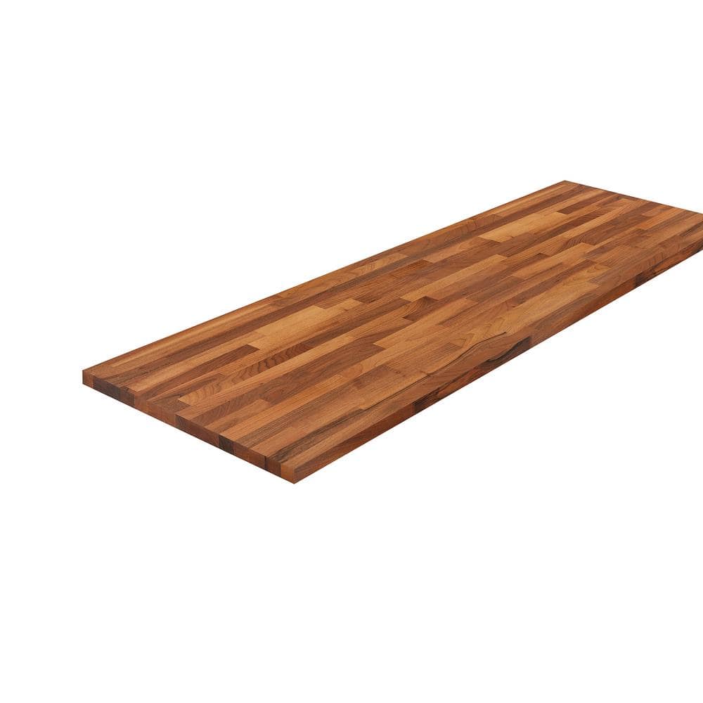 Hampton Bay - 6 Ft. L X 39 In. D Finished Engineered Walnut Butcher Block Countertop Island with Standard Edge - Serious Techies