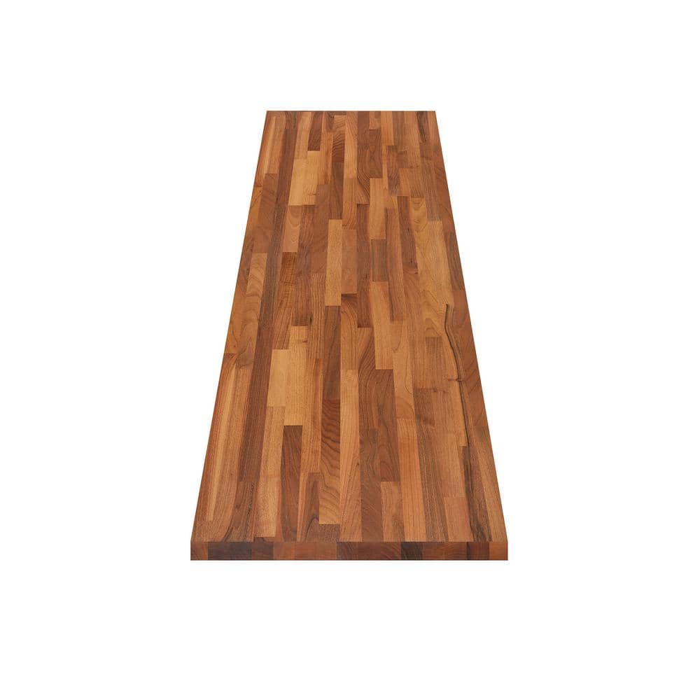 Hampton Bay - 6 Ft. L X 39 In. D Finished Engineered Walnut Butcher Block Countertop Island with Standard Edge - Serious Techies