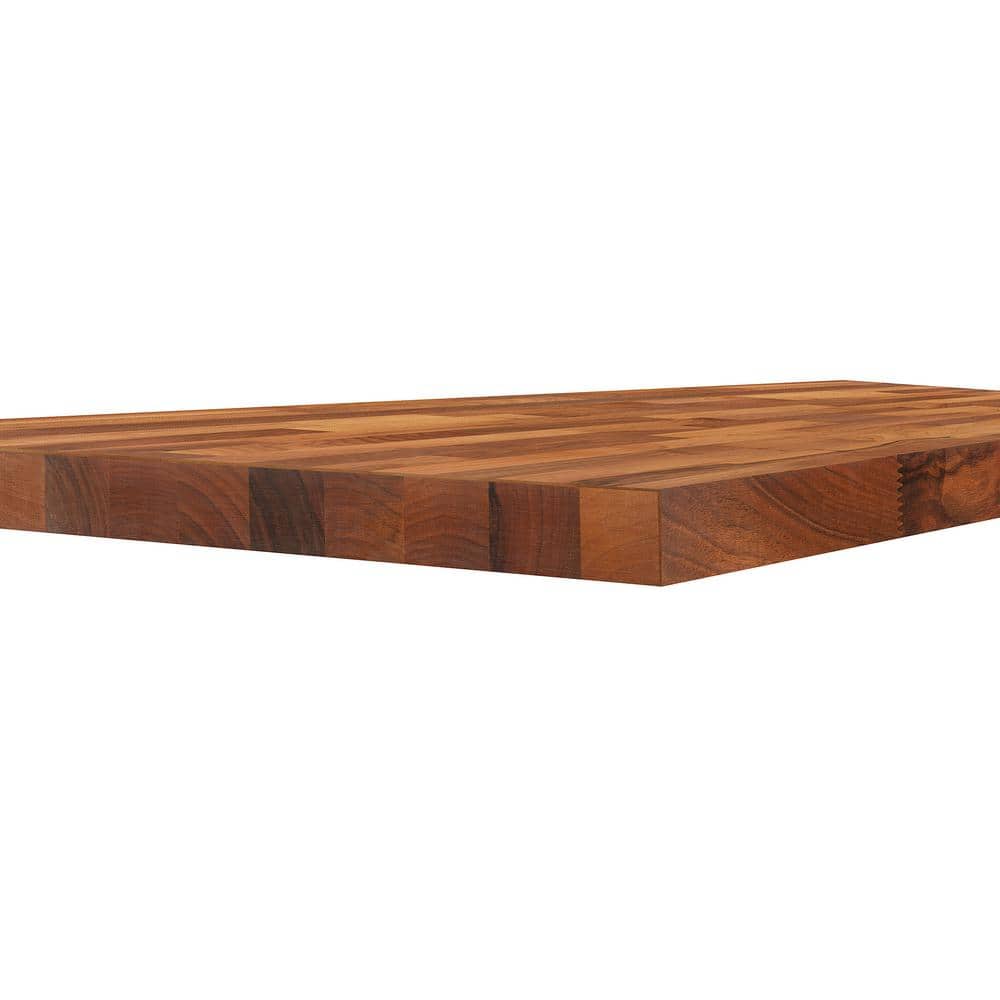 Hampton Bay - 6 Ft. L X 39 In. D Finished Engineered Walnut Butcher Block Countertop Island with Standard Edge - Serious Techies