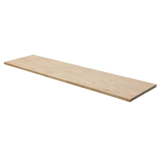 Hampton Bay - 8 Ft. L X 25 In. D Unfinished Birch Solid Wood Butcher Block Countertop with Square Edge - Serious Techies