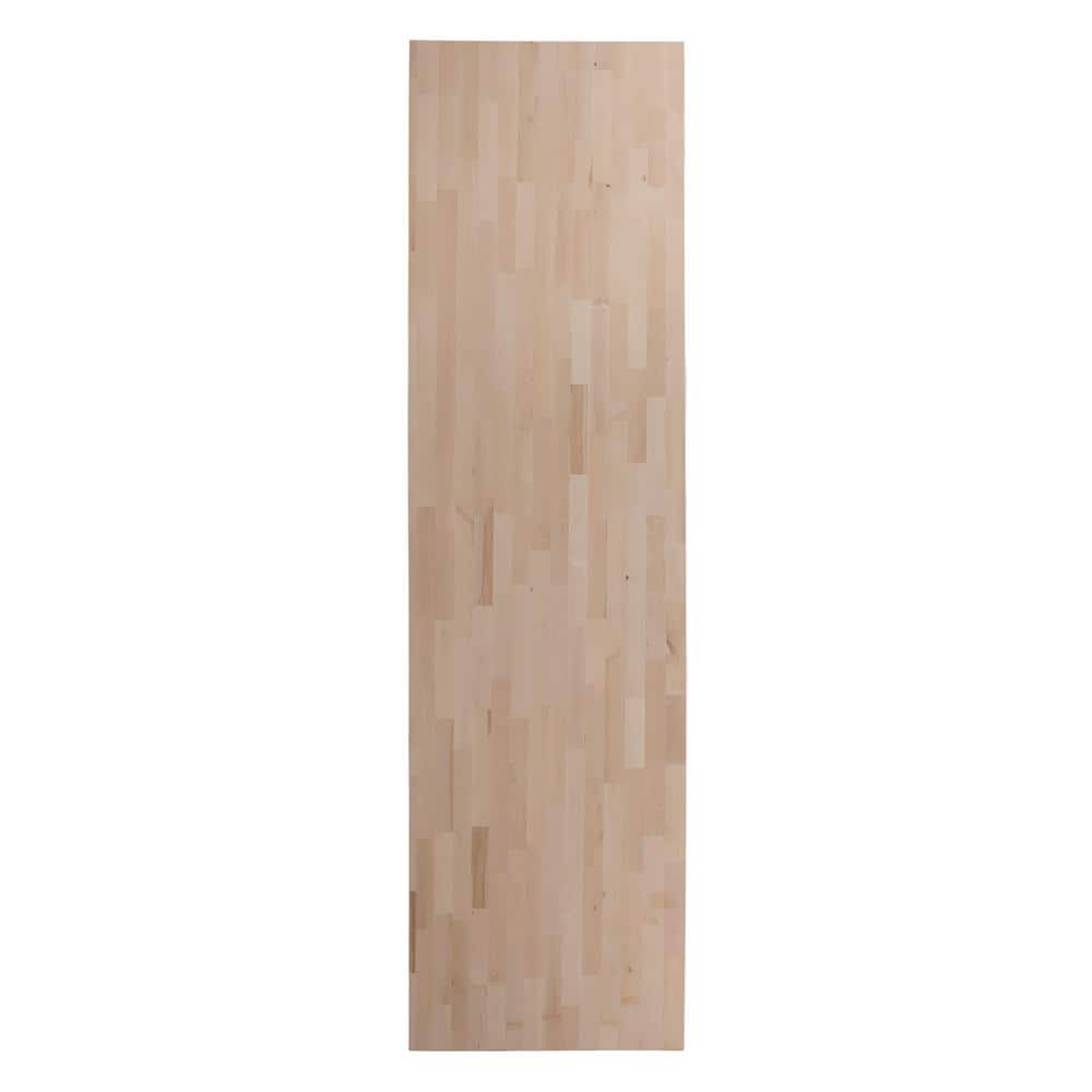 Hampton Bay - 8 Ft. L X 25 In. D Unfinished Birch Solid Wood Butcher Block Countertop with Square Edge - Serious Techies