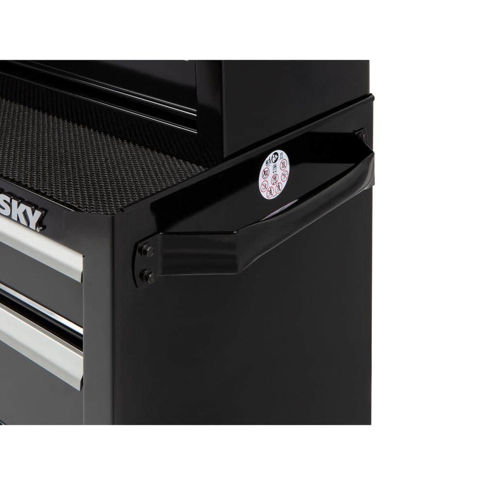 Husky - 26.5 In. W X 18 In. D Standard Duty 4-Drawer Rolling Tool Cabinet in Gloss Black - Serious Techies