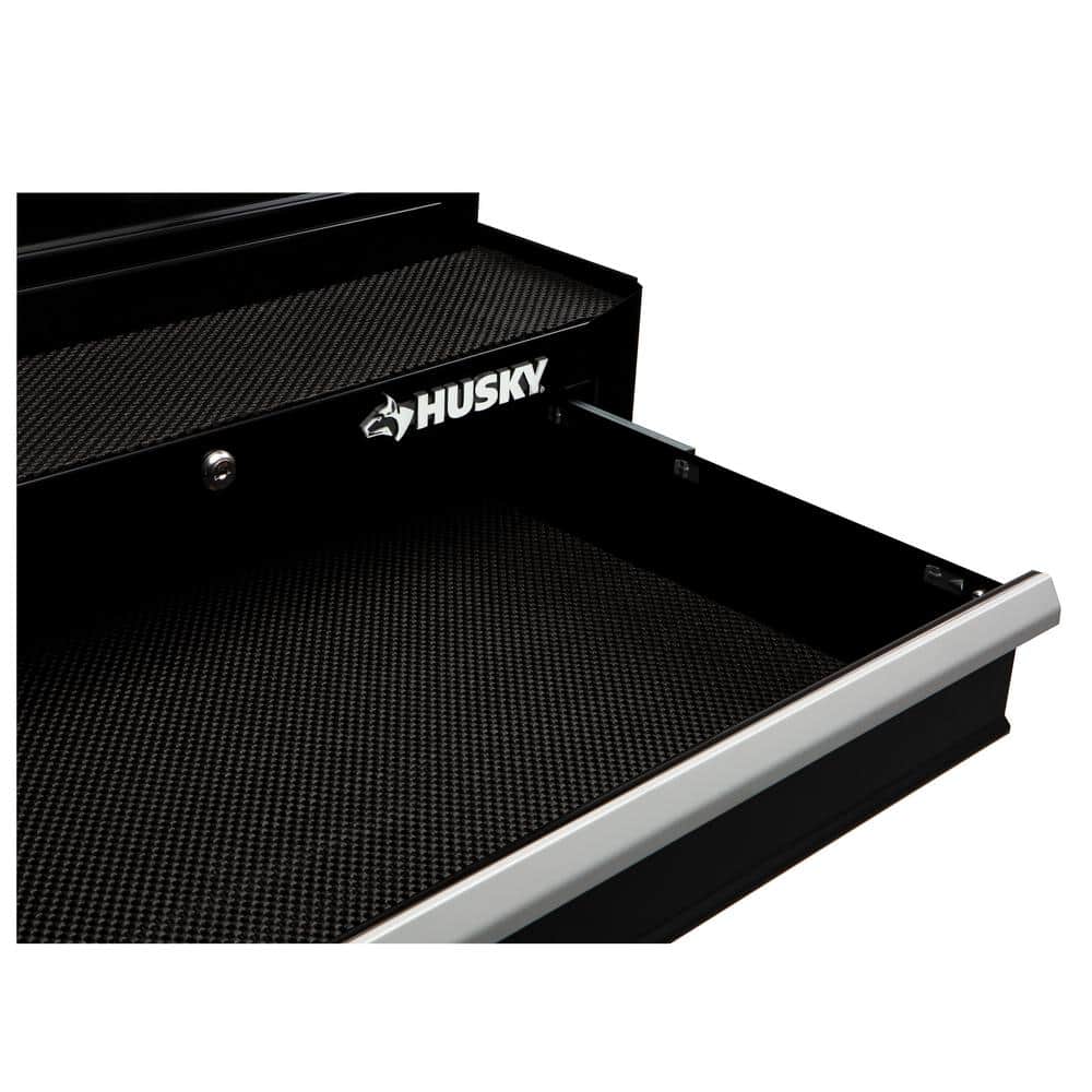 Husky - 26.5 In. W X 18 In. D Standard Duty 4-Drawer Rolling Tool Cabinet in Gloss Black - Serious Techies