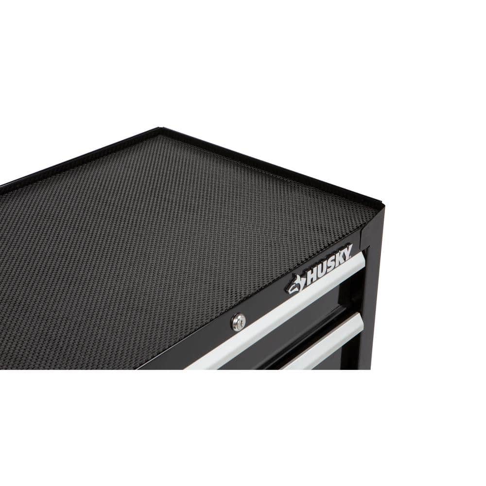 Husky - 26.5 In. W X 18 In. D Standard Duty 4-Drawer Rolling Tool Cabinet in Gloss Black - Serious Techies