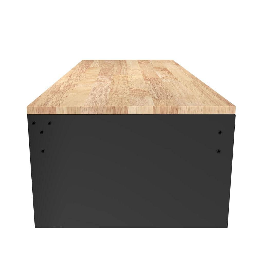 HUSKY - Tool Storage 46 In. W X 18 In. D 9-Drawer Mobile Workbench Cabinet in Gloss Black - Serious Techies