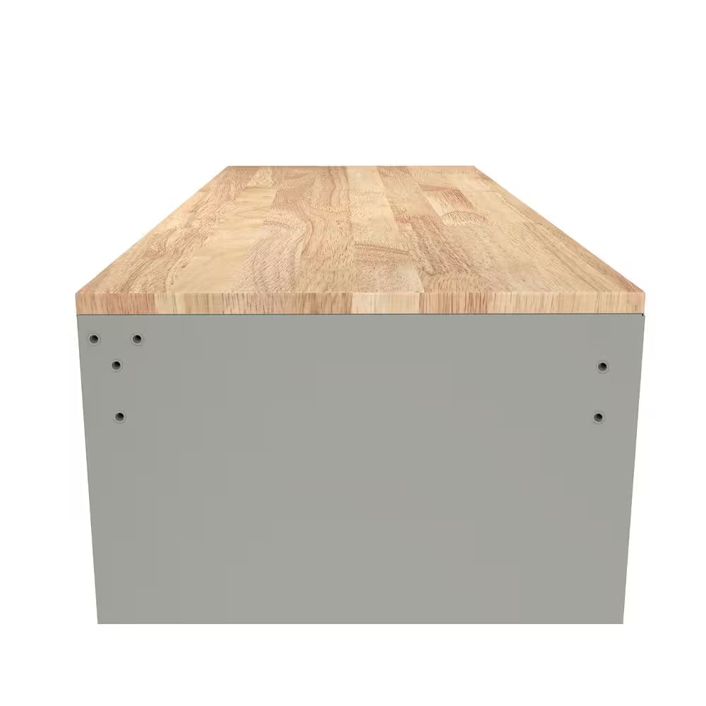 HUSKY - Tool Storage 46 In. W Gloss Gray Mobile Workbench Cabinet - Serious Techies
