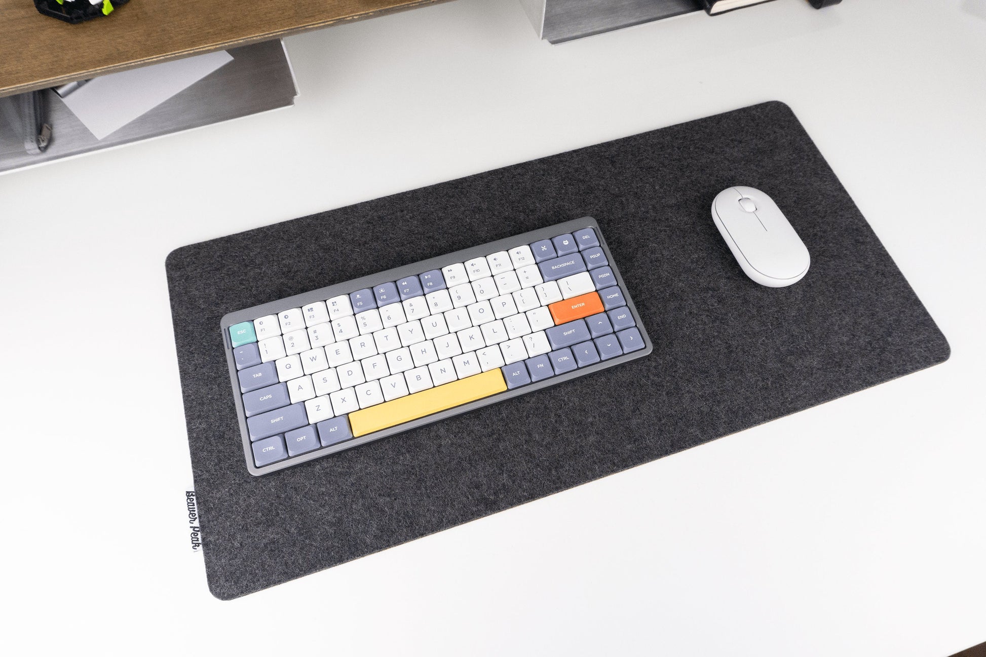 BeaverPeak - Felt and Cork Desk Mat, Wool and Cork Desk Mat, Anti-Microbial Wool Desk Pad, anti Slip Cork Layer, Merino Wool Laptop Mat, Made in Canada - Serious Techies